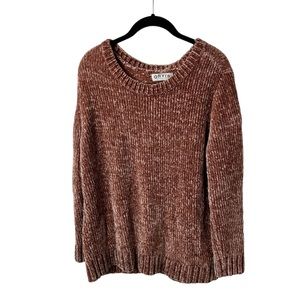 Orvis Sweater Large L* Pink Velour Long Sleeve Pullover Crewneck Womens